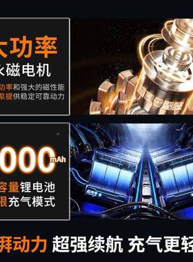 携芯司令电充气泵载便式数显精54412测胎压大动功率无线充车气泵