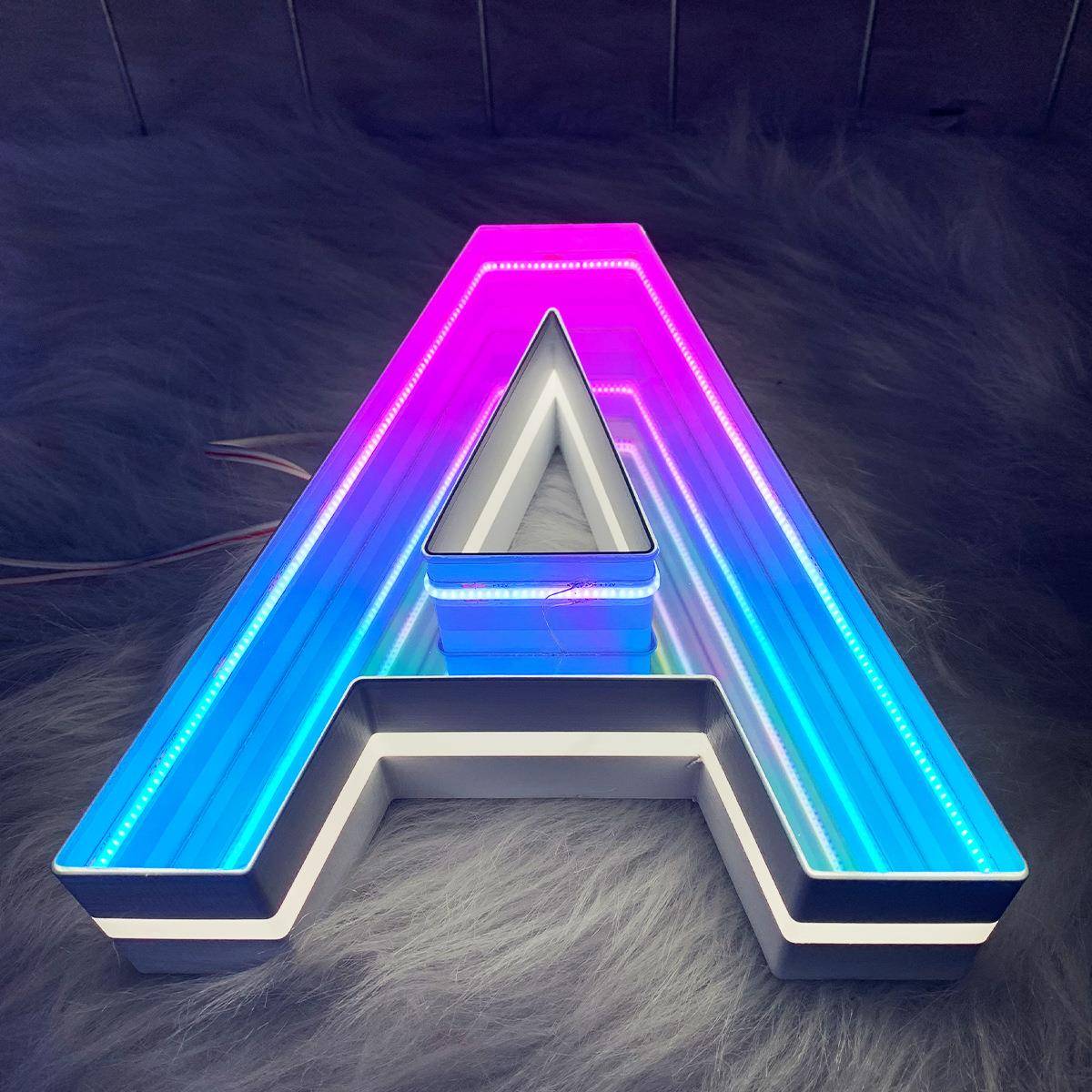 光户门头广告牌亚克力字LED体外wubianzi不锈钢门头招牌户外霓虹