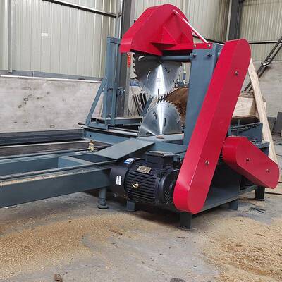 圆木推台锯圆盘片锯大型原木多自58817开锯动进料木工板机械推台