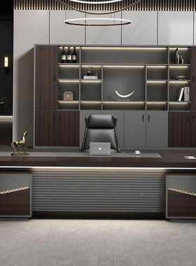 板桌办公桌椅组合简约公现代创意轻经奢理桌总裁桌AL119246主管桌