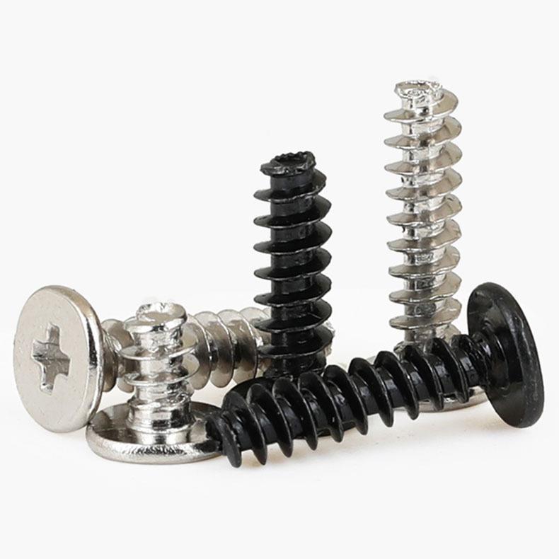 黑C色加硬/镀1镍B大头平尾平自攻螺MZE丝薄扁头自攻螺钉M1.2M.4M2