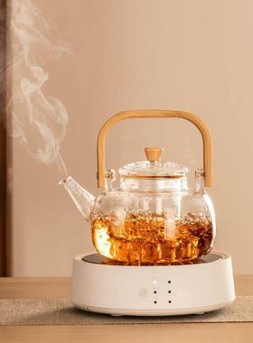 电茶陶炉煮茶器套装家泡茶办公用室小型煮茶壶玻77558璃水茶壶蒸