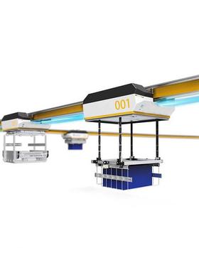 空悬中挂电动单轨系统行轮智能悬挂上料65679小车洁动力轮净防走