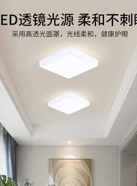 碟灯ld厨房板平灯发光30e0*300面板灯阳台走廊明FPR板装方形碟板