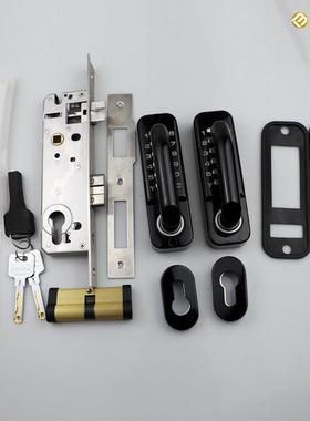 户庭码院双面机械密锁花园门51322栅合栏门锌金室外外防火防水锁