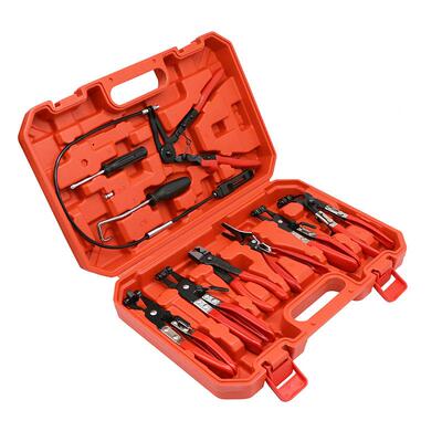 9件套管束TDV钳套束装汽车管水钳卡钳直型喉式管工钳卡箍具
