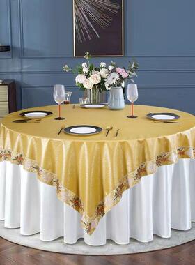 圆桌布防水防油pxx54563免形艺洗防烫餐桌垫欧式酒店餐厅圆圆桌布
