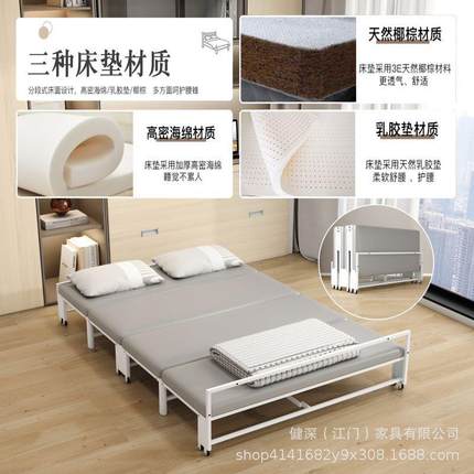 隐形床家用小户型入柜式折叠床单人书房隐藏床衣柜一体伸缩床