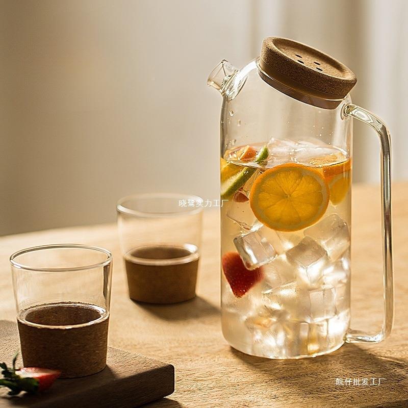 BDW用家冰水壶用耐高温冷玻璃水壶套装凉水壶大容家量扎壶泡茶壶