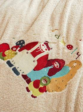 APTO类母婴级暖加厚四件套绒法兰面双珊瑚绒绣花保三件套床上用品