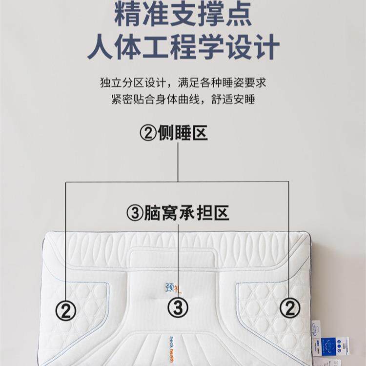 HVF颈草本荞麦护枕套枕头可拆母分记忆棉枕芯壳分区牵子二合一