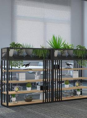 新款铁艺矮隔断办隔公屏风隔装饰网54619红断餐厅装架lo饰ft绿断