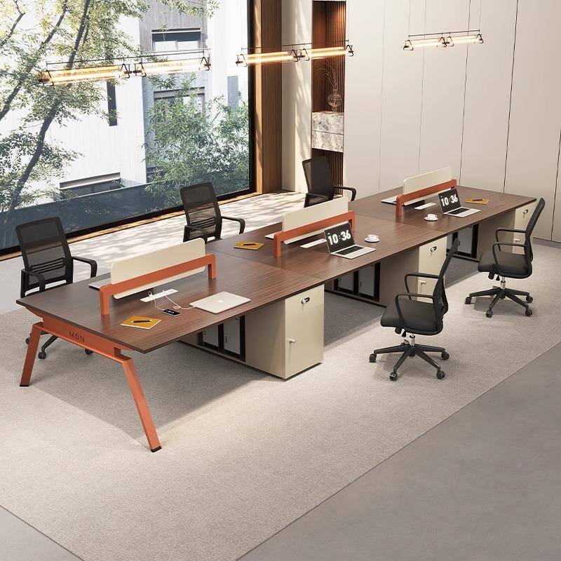 办公桌员工WOS办位桌椅组合公工位4人6人位屏风办公位家具职员办
