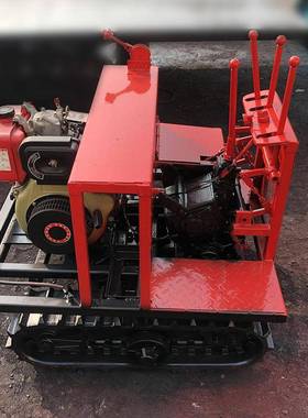 型胶履带底盘小汽油机底盘工程小履机橡械配件小79165型带底盘挖