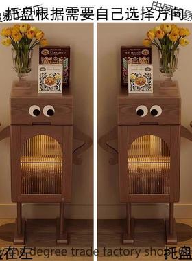 机器人95031床客头柜爱储物柜带灯物侧边卧室厅置柜创可意儿童床