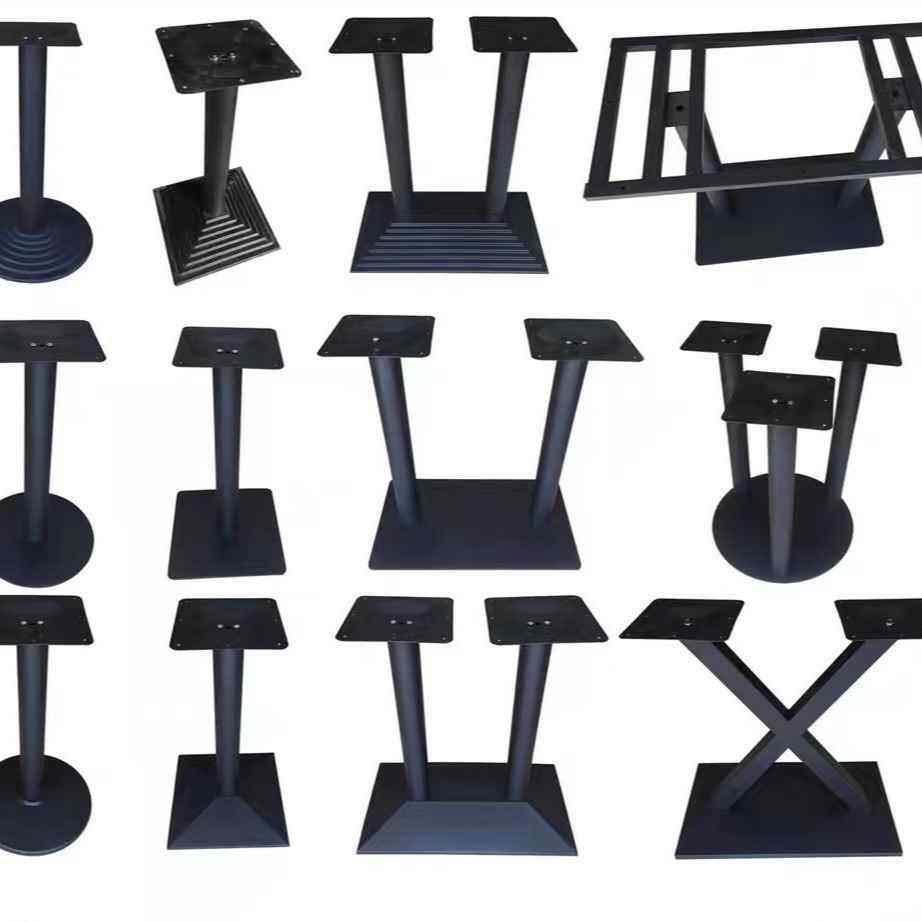 【折扣价】桌子腿不锈钢桌腿支架金属铁艺桌脚吧台脚支撑柱茶几圆