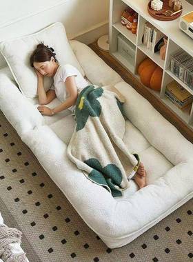 懒人午沙发可睡可躺人类39663狗窝榻室折叠两用沙发床卧房间休躺