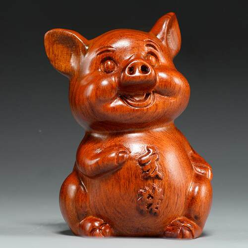 木十二生肖摆件木三合生肖BEI狗鼠牛虎兔龙雕蛇马猴鸡猪工艺羊品