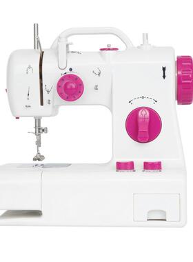 芳4787华FSM318-选品家用H缝机迷你台式便携式带提手纫吃厚缝纫机