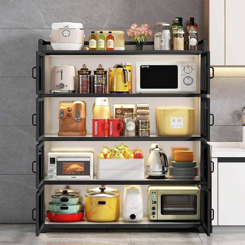 厨房9954置物款带门架纳柜子家用碗柜多功新能铝合金餐边收橱柜储物柜,影音电器,DIY配件,淘宝优惠券,粉丝福利购,淘宝优惠卷