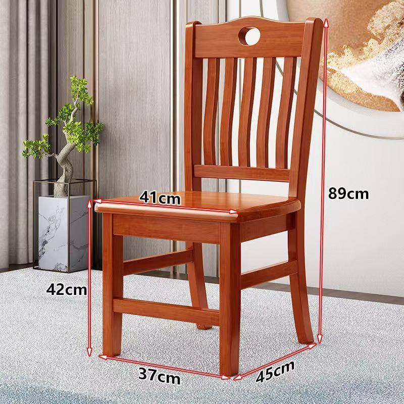 个发实木INT餐餐厅椅饭店酒店单位食堂椅家用靠整背椅中式木子椅