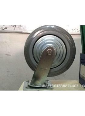 脚轮8寸重人造胶定38308轮优冠脚橡轮静音轮向胶型轮TPR轮子