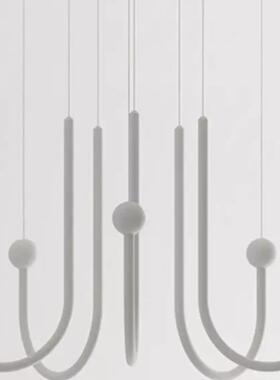 设师吱音灯复古性现代极简艺术创意个奶油风厅样板ILJ间客餐计厅