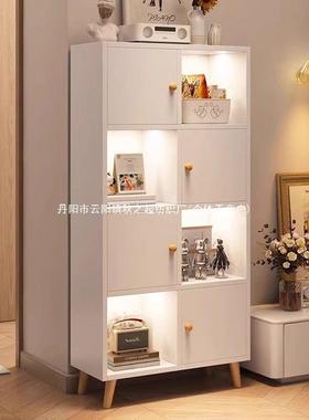 书纳架置物门架落地家用简易多层客书厅柜子带收77155储物柜窄缝