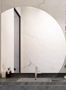 异灯形浴发室镜镜卫生间半圆镜子不规则挂墙led梳NF212-7妆镜LEDL