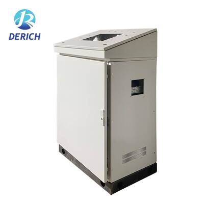 DRC-DX02仿威电图柜斜面操作台九折型材机柜动力布5线箱监控台气