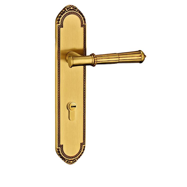 欧式锁轻奢新款实木门室内全L铜大门锁入户字母门M1271UKI27RG/BF