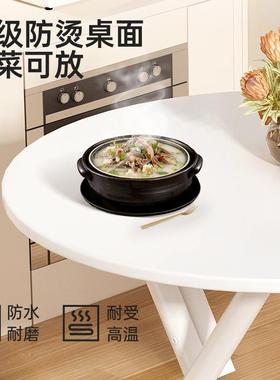 桌子可10870简折叠桌餐桌家用小户型易圆桌出租户外饭便携摆摊吃