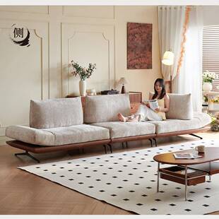 现代简动岛沙发客极厅家用设计师灵多功能转70084可旋调节组合布