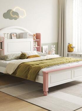 儿床男孩1.2米单人床1.5实双人床女孩书架床童储物学生m木公82338