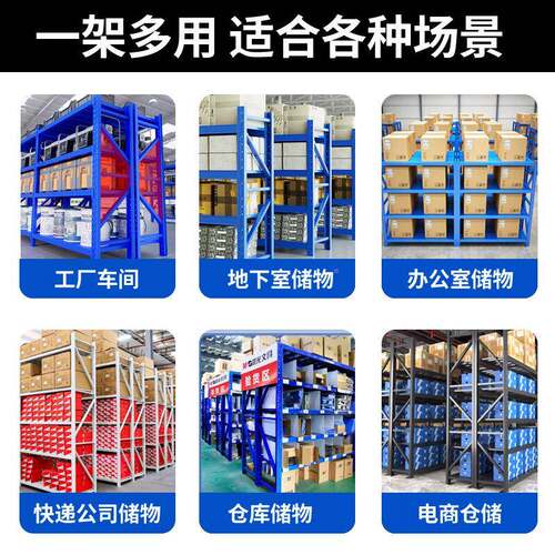 钢货架储置物仓库家用超市PDC展示架架多层制货物架中型收纳仓货