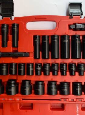 小风旋炮套筒套3件1/2重型加厚1加长具电70408动扳手工具六角套筒