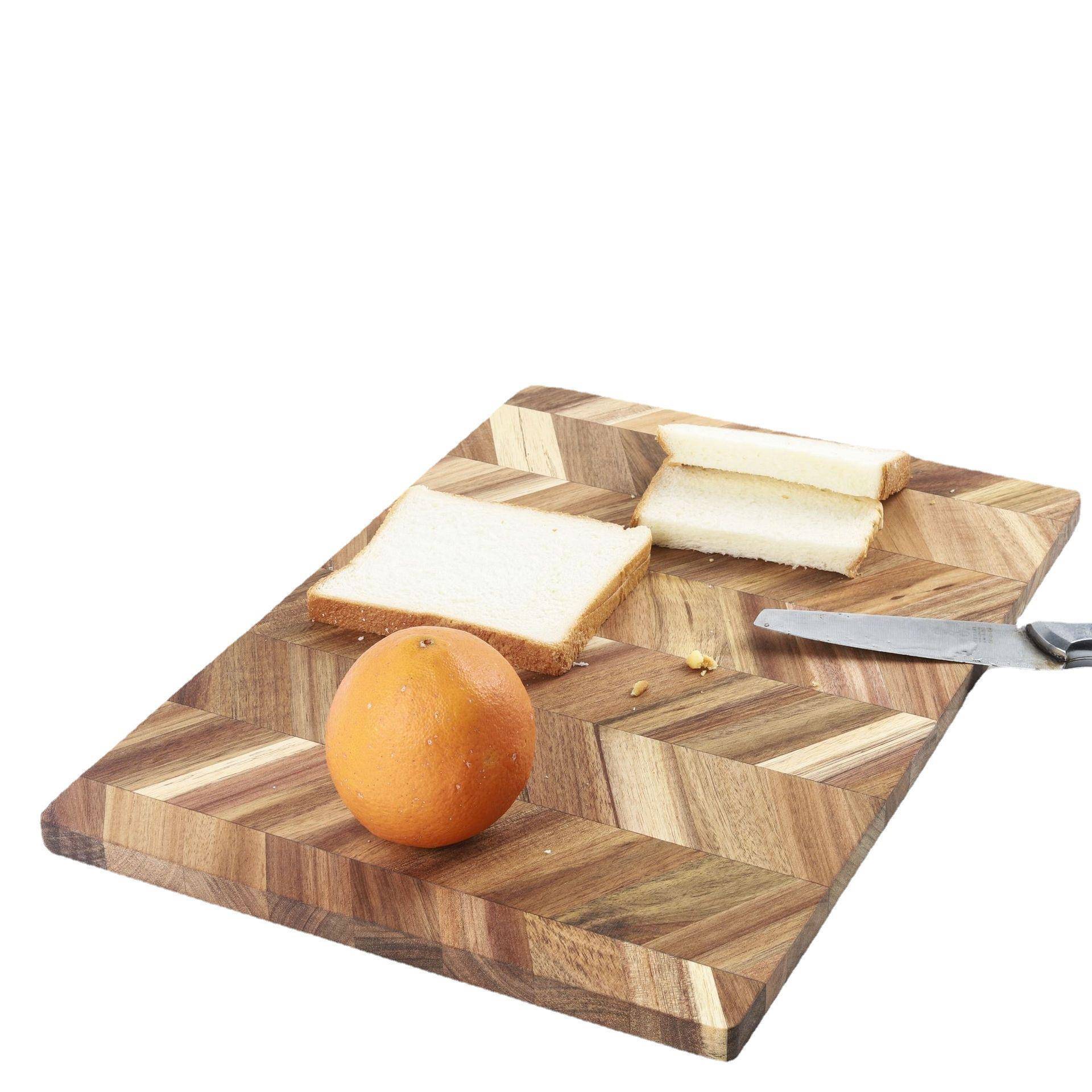 实木拼接斜纹思木板防滑方形MUV厨房家相用案板木切菜菜质砧板收