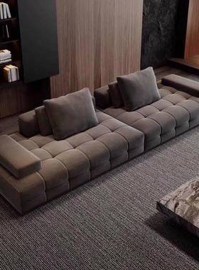 劳伦斯绒布沙发厅32772靠休闲沙发大坐直排脚深踏组合活客动后扶