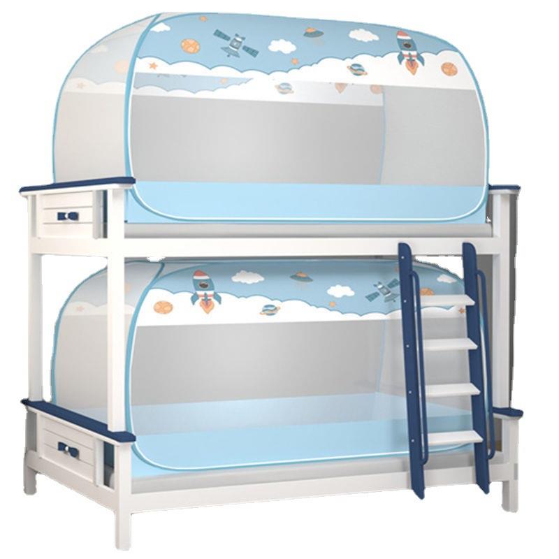 蚊帐学生包舍上铺09.m免安装宿折叠蒙古LLX22042防摔单人儿童子母