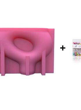 新款简约扭曲ins风滴胶石膏水泥模具花盆模具C324