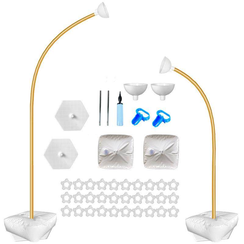 气球拱形套件铝塑管支架自由弯曲形状气球柱支架气球拱门生日布置