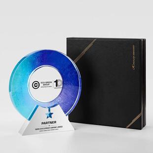 水晶奖杯定制高级感创意金属奖牌年会优秀员工比赛荣誉纪念