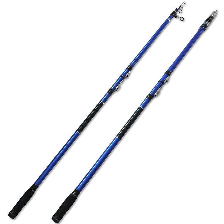 威海厂家碳素4.05米大物抛竿长节伸缩海竿超硬鱼竿5号远投竿