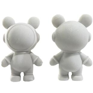 树脂流体白胚太空兔熊存钱罐白胚手工diy客厅摆件电视柜现代简约