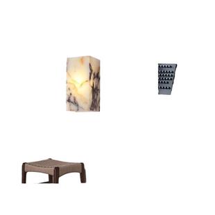 宝格li壁灯轻奢大理石壁灯卧室床头灯感客厅背景墙灯防水壁灯