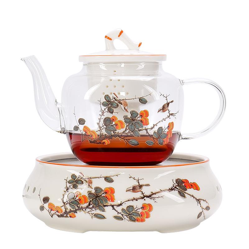 围炉煮茶电陶炉茶炉光波磁炉室内家用茶壶玻璃煮茶器煮茶炉套装