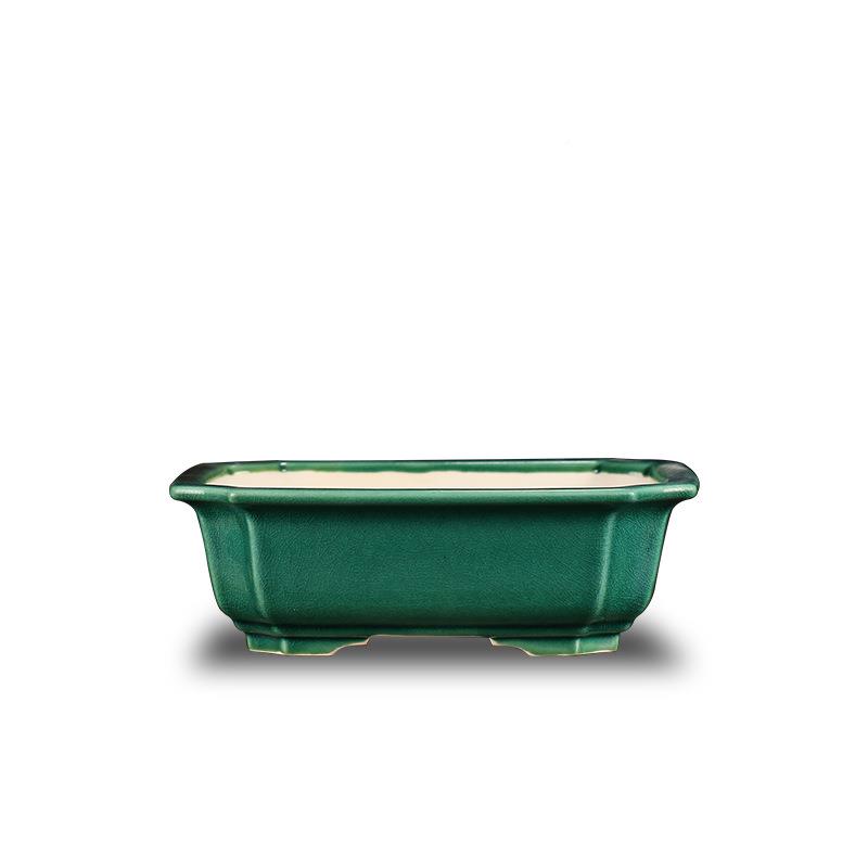 抽YZ79角花四方花盆兴张治诚经典盆釉水紫砂可选宜吊钟海棠YZ79