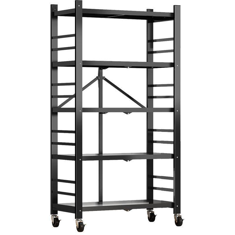 厨房置物架落地多功能免安装折叠收纳储物架微波炉烤箱锅具货架子,收纳整理,书桌收纳置物架,淘宝优惠券,粉丝福利购,淘宝优惠卷