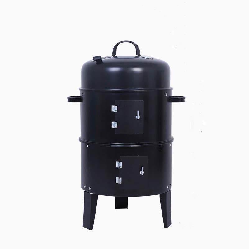 三合一烧烤炉烟熏腊肉烤鱼香肠焖烤炉烟熏炉炭火烤串火炉多功能