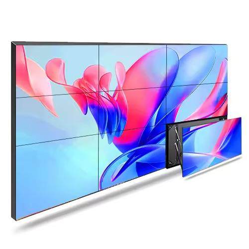 55寸LCD液晶显示屏3.5/1.7/0.88mm会议舞台展厅监视器拼接屏厂家